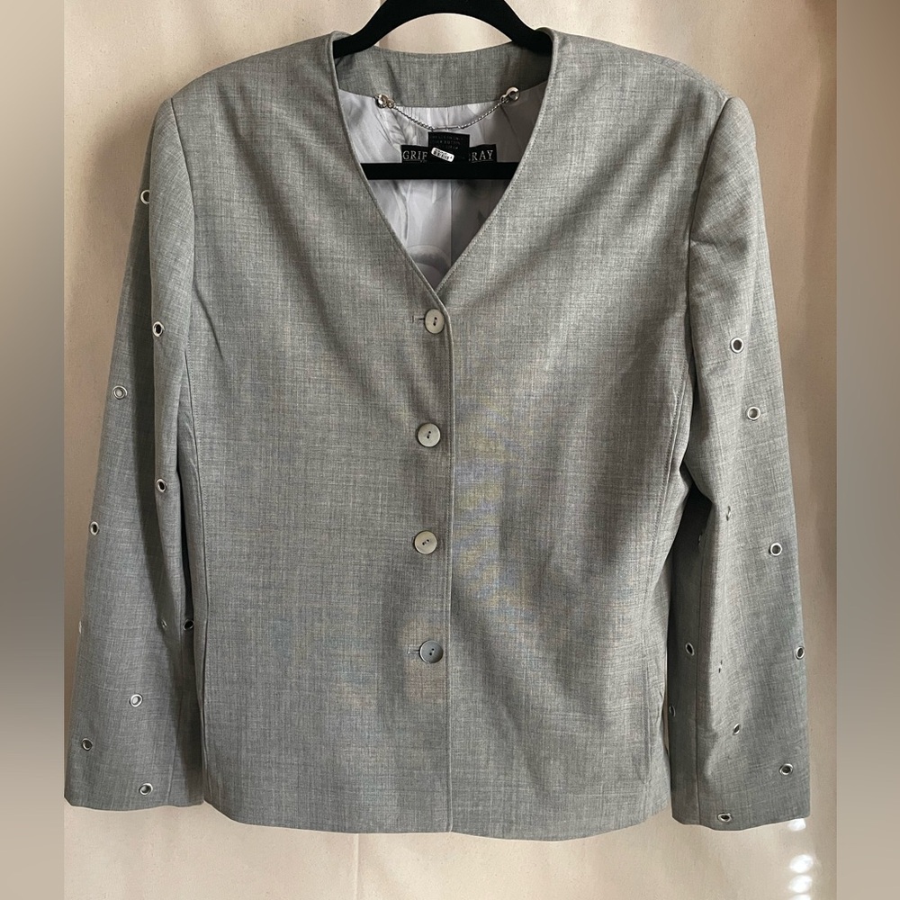 Griffith & Gray ST.JOHNS grommet blazer